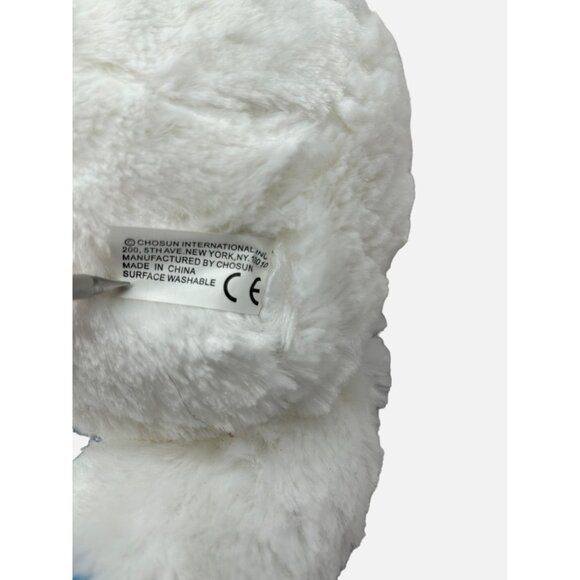 Chosun Soft Classics White Moose Plush 10" Blue Antlers Scarf Stuffed Animal - Picture 11 of 12